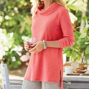 Soft Surroundings Tressa Tunic Hi-Low Sweater